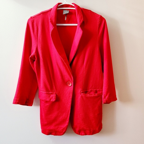 Women's Red Blazer - Picture 2 of 5